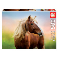 Puzzle Horse at Sunrise Educa 500 dílků a Fix lepidlo v balení od 11 let