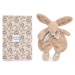 Plyšový zajíček na mazlení Bunny Comforter Sand Beige Doudou et Compagnie v dárkovém balení béžo