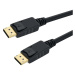 PremiumCord DisplayPort 1.2 propojovací kabel M/M, zlacené konektory, 1m - kport4-01