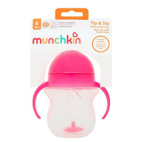 MUNCHKIN Click Lock™ Tip & Sip hrneček růžový 207 ml