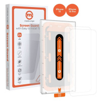 Mobile Origin Orange Screen Guard 2 Pack 2,5D ochranné sklo s aplikátorem iPhone 15 Pro/15