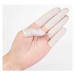 Latexové návleky na prsty, 100 ks, bílé Rozměr: S