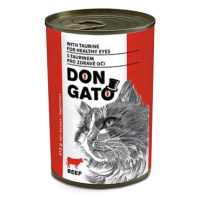 Don Gato Konzerva pro kočky s hovězím 6 × 415 g