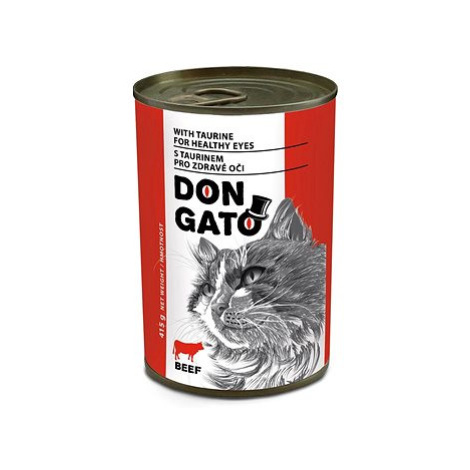 Don Gato Konzerva pro kočky s hovězím 6 × 415 g