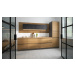 ArtExt Kuchyňská skříňka vysoká pro vestavné spotřebiče MALMO | D5AM 60 154 Barva korpusu: Lava