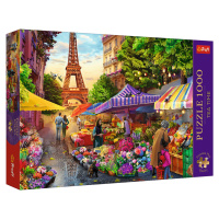 Puzzle Premium Plus Tea Time Květinový trh (1000 dílků)