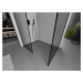 MEXEN/S Kioto Sprchová zástěna WALK-IN 110 x 80 cm, černý vzor, černá 800-110-202-70-70-080