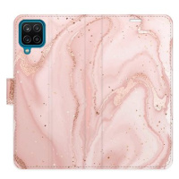 iSaprio flip pouzdro RoseGold Marble pro Samsung Galaxy A12