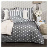 4Home Bavlněné povlečení Stars šedá