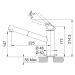 FRANKE 115.0623.141 FC 3055.084 ORBIT dřezová baterie s vytahovací sprchou - chrom/šedý kámen