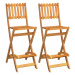 Skládací zahradní barové židle 2 ks Dekorhome,Skládací zahradní barové židle 2 ks Dekorhome
