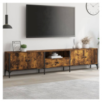 vidaXL TV skříňka se zásuvkou kouřový dub 200x25x44cm kompozitní dřevo