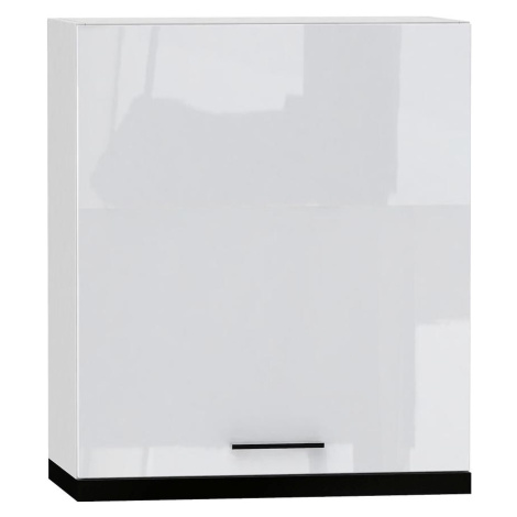 Kuchyňská Skříňka Oscar W60/68 Slim Pl S Černou Digestoří bílá lesk/bílá BAUMAX