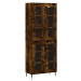 vidaXL Skříň highboard kouřový dub 69,5 x 34 x 180 cm kompozitní dřevo