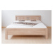 BMB KARLO NIGHT 180 x 200 cm - kvalitní lamino postel rovné rohy imitace dřeva bělené - SKLADEM