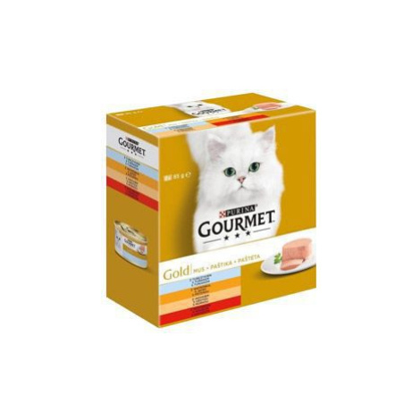 Gourmet Gold Mltp konz. kočka paštiky 8x85g + Množstevní sleva Purina