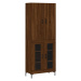 vidaXL Skříň highboard hnědý dub 69,5 x 34 x 180 cm kompozitní dřevo