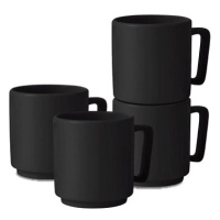 BERLINGERHAUS Sada hrnků 4 ks 300 ml Matte Black Collection