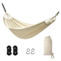 Zahradní houpací síť boho 200 cm ecru KX3956