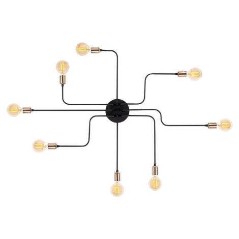 Nástěnné svítidlo v černé a bronzové barvě Truva – Opviq lights