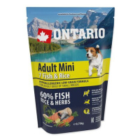 ONTARIO Dog Adult Mini Fish & Rice 0,75 kg