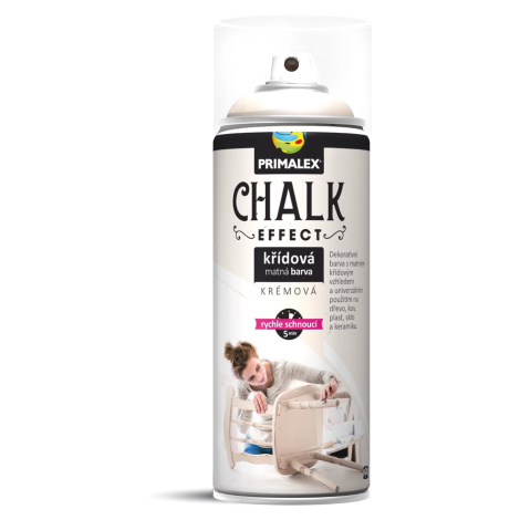 Primalex Křídová matná barva ve spreji Chalk Effect krémová 400 ml