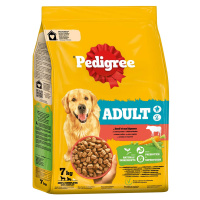 Pedigree Adult s hovězím a zeleninou, 7 kg