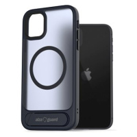 AlzaGuard Matte Case with Stand Compatible with MagSafe for iPhone 11 tmavě modrý