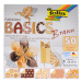 Origami papír Basics 80 g/m2 - 10 × 10 cm, 50 archů - hnědý