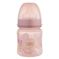 CANPOL BABIES Láhev kojenecká antikoliková EasyStart Gold 120 ml - růžová