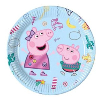 Papírové talíře prasátko Pepina - Peppa Pig, 23 cm, 8 ks