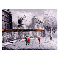 Ilustrace Oil Painting - Street View of Paris, CYCV, 40 × 30 cm