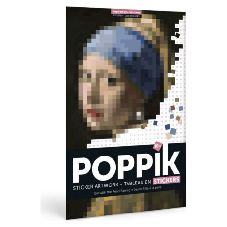Dívka s perlovými náušnicemi samolepkový plakát Poppik