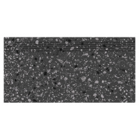 Schodovka Rako Porfido černá 30x60 cm mat / lesk DCPSE812.1