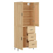 vidaXL Skříň highboard dub sonoma 69,5 x 34 x 180 cm kompozitní dřevo