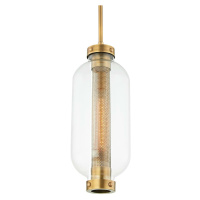 HUDSON VALLEY venkovní závěsné svítidlo ATWATER mosaz/sklo mosaz/čirá E27 1x13W 0 F7037-CE