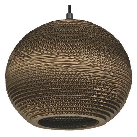 LEDVANCE závěsné svítidlo Cardboard Ball E27 hnědé 4058075837102