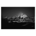 Fotografie Full Moon Sets in the Teton Mountain Range, Raymond Salani III, 40 × 26.7 cm