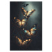 Umělecká fotografie Glowing Butterflies, Treechild, (26.7 x 40 cm)