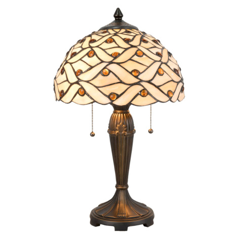 Clayre&Eef Stolní lampa 5181 v designu Tiffany Clayre & Eef