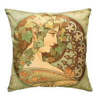 Scanquilt dekorační povlak na polštář Art Velvet mucha-ivy