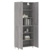 vidaXL Skříň highboard šedá sonoma 69,5 x 34 x 180 cm kompozitní dřevo