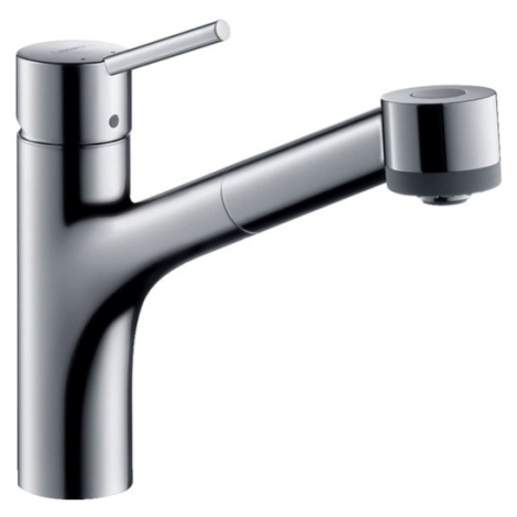 Dřezová baterie Hansgrohe Talis M52 nízkotlaká s vytahovací sprškou, 2 proudy chrom 32842000