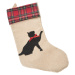 Vánoční textilní ponožka Kočka, 48 cm