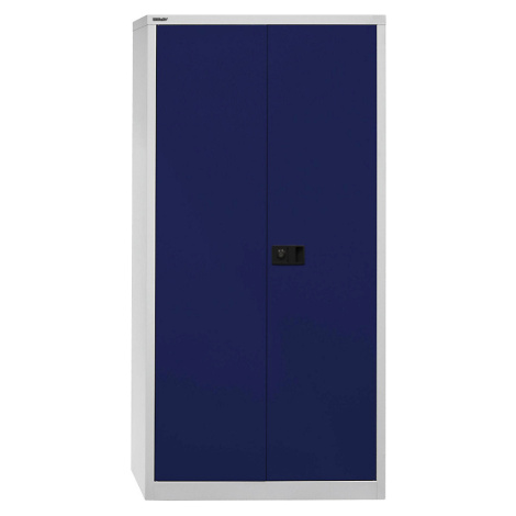 BISLEY Skříň s otočnými dveřmi UNIVERSAL, v x š x h 1950 x 914 x 400 mm, se šatní vložkou, světl