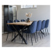 Norddan Designová židle Lashanda modrý samet