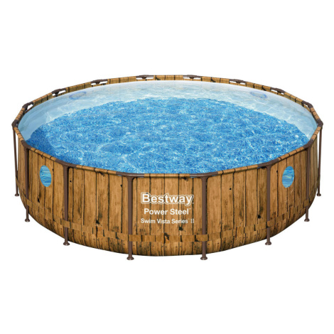 Modré bazény s konstrukcí