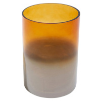KARE Design Skleněná váza Glow - oranžová, 20cm