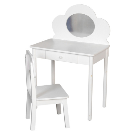 Kosmetický stolek 72,5 x 48,5 x 50 cm s židlí Wiky