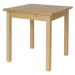 Dede Stůl z masivu borovice 80x80 cm Lak dřeva: Ořech